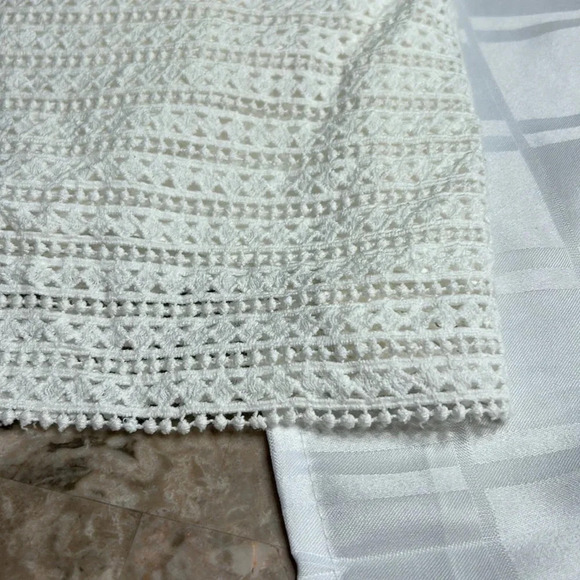 1.State ,dress,women M,white,crochet,big eyelet,halter dress,cotton,Resortwear - Picture 11 of 13